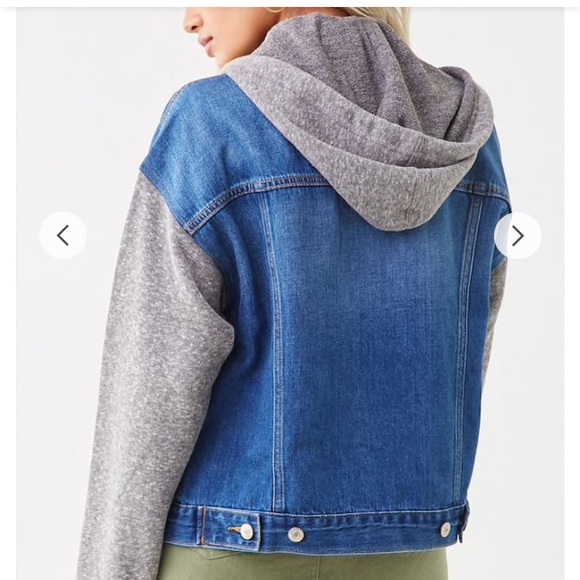 Forever 21 F21 denim combo jacket - Picture 8 of 9